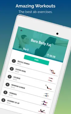 30 Day Ab Challenge android App screenshot 1